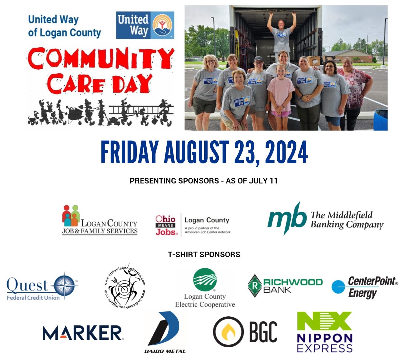 Community Care Day is Friday August 23